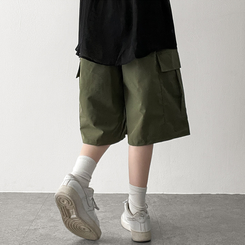カーゴバンディングバミューダパンツ KHAKI