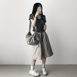 カーゴバンディングバミューダパンツ LIGHT BEIGE