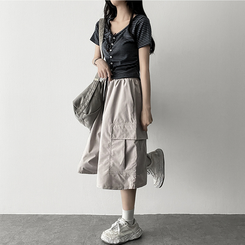 カーゴバンディングバミューダパンツ LIGHT BEIGE