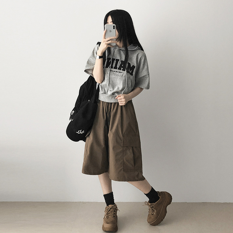 カーゴバンディングバミューダパンツ DEEP BEIGE