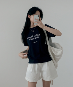 半袖Tシャツ モーメント半袖Tシャツ NAVY