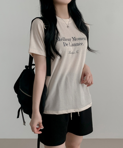 半袖Tシャツ モーメント半袖Tシャツ CREAM