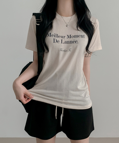 半袖Tシャツ モーメント半袖Tシャツ CREAM