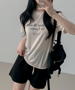半袖Tシャツ モーメント半袖Tシャツ CREAM