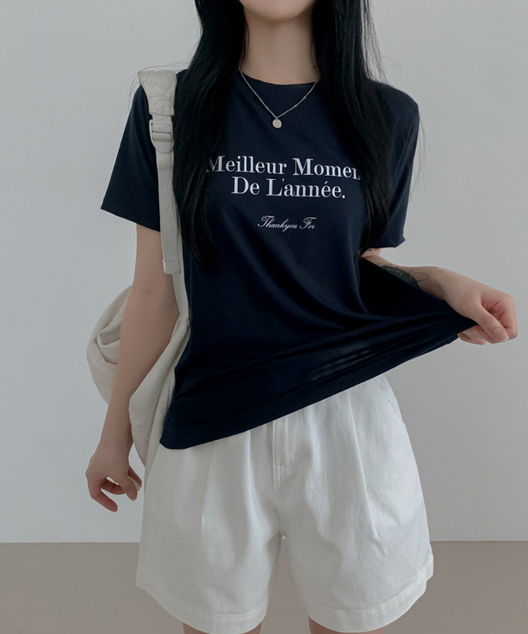 半袖Tシャツ モーメント半袖Tシャツ NAVY