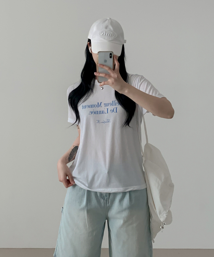 モーメント半袖Tシャツ WHITE