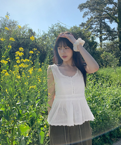 ブラウス フリルレースビスチェブラウス IVORY