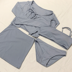 ビキニ 【SET カップ付き】ビキニ カーディガン スカート
