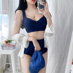ビキニ ツイストハイウエストビキニ NAVY
