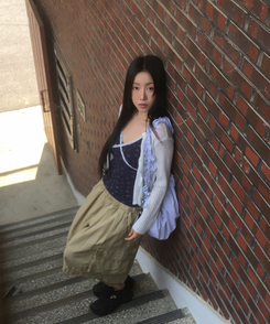 バッグ ストライプシャーリングショルダーバッグ BLUE