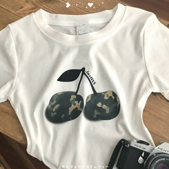 ミリタリーチェリー半袖Tシャツ