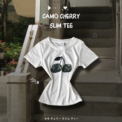 ミリタリーチェリー半袖Tシャツ