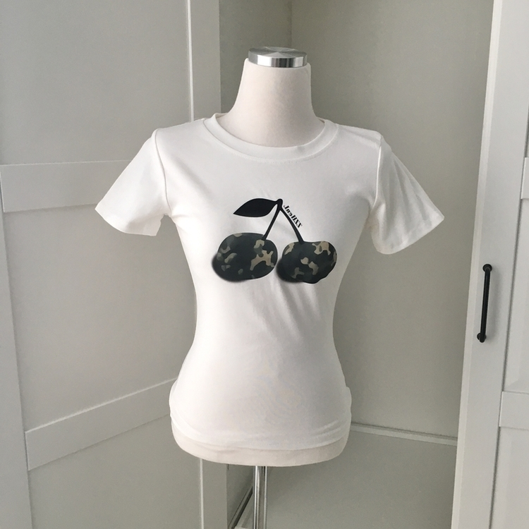 ミリタリーチェリー半袖Tシャツ