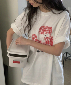 半袖Tシャツ メロウキャット半袖Tシャツ IVORY