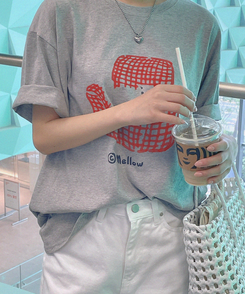 半袖Tシャツ メロウキャット半袖Tシャツ GRAY