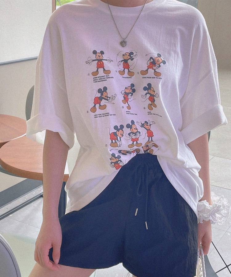 半袖Tシャツ ミッキールーズフィット半袖Tシャツ IVORY