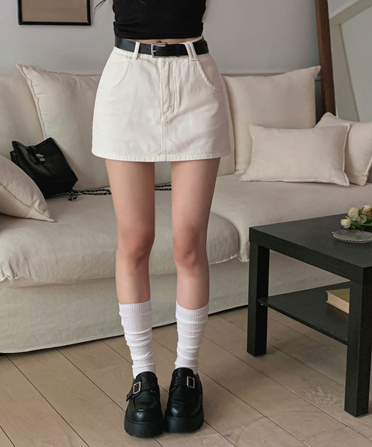 ベルトバックル厚底ローファー BLACK