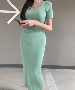 ロングワンピース エルビンロングワンピース GREEN