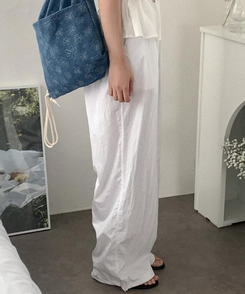 ワイド ミリンズワイドバンディングパンツ IVORY