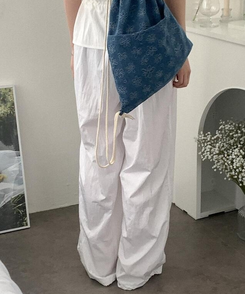 ワイド ミリンズワイドバンディングパンツ IVORY
