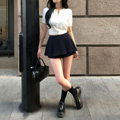 ミニスカート ソフィアスカートパンツ BLUE