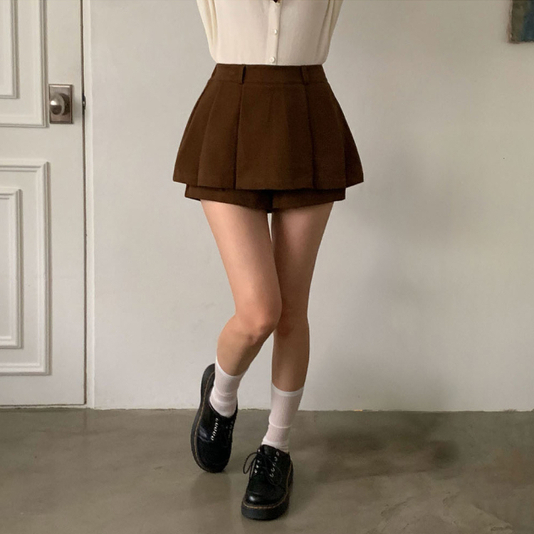 ソフィアスカートパンツ BROWN