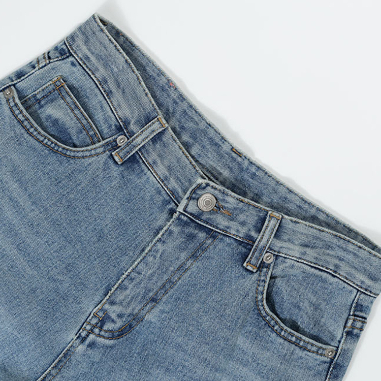 【丈別】ログセミブーツカットデニムパンツ