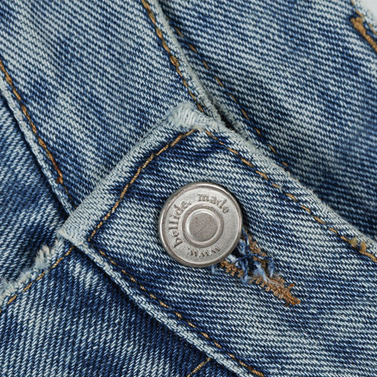 【丈別】ログセミブーツカットデニムパンツ