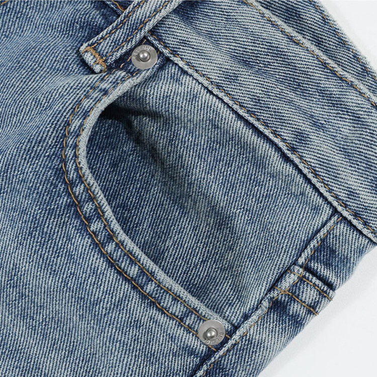 【丈別】ログセミブーツカットデニムパンツ