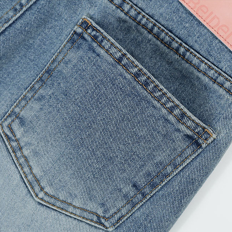 【丈別】ログセミブーツカットデニムパンツ