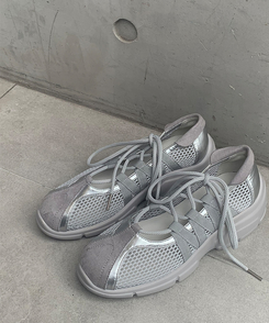 その他 メッシュメリージェーンシューズ GREY