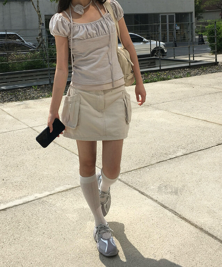 メッシュメリージェーンシューズ GREY