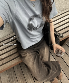 半袖Tシャツ ユニコーンモチーフTシャツ SKY BLUE