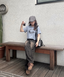 半袖Tシャツ ユニコーンモチーフTシャツ SKY BLUE