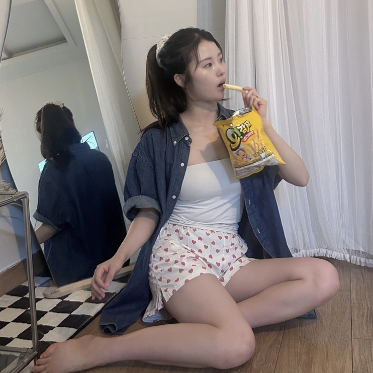 슈가 트임 트레이닝 반바지