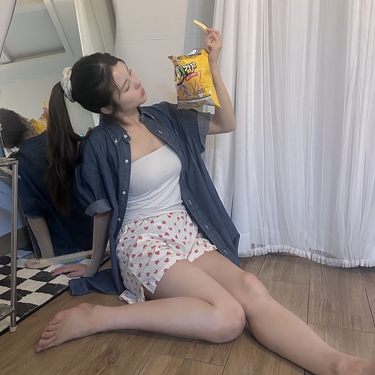 슈가 트임 트레이닝 반바지