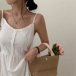 ロングワンピース フラワーティアードロングワンピース WHITE