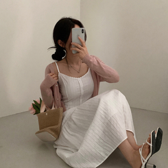 ロングワンピース フラワーティアードロングワンピース WHITE