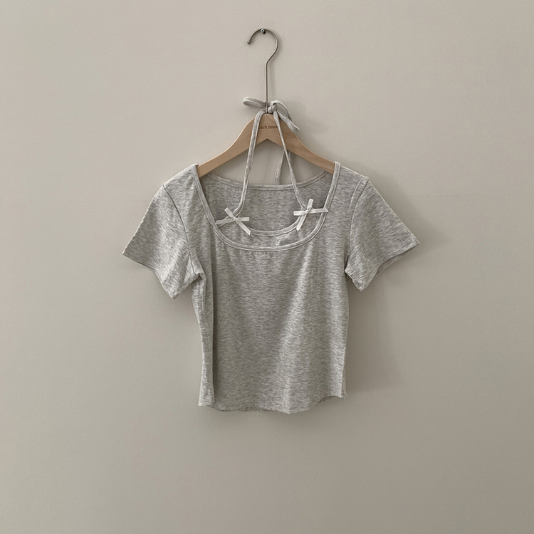 ホルターキャミソール半袖Tシャツ(5color)