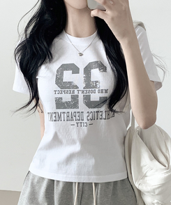 32レタリング半袖Tシャツ WHITE