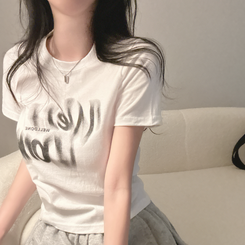 半袖Tシャツ レタリング半袖Tシャツ WHITE