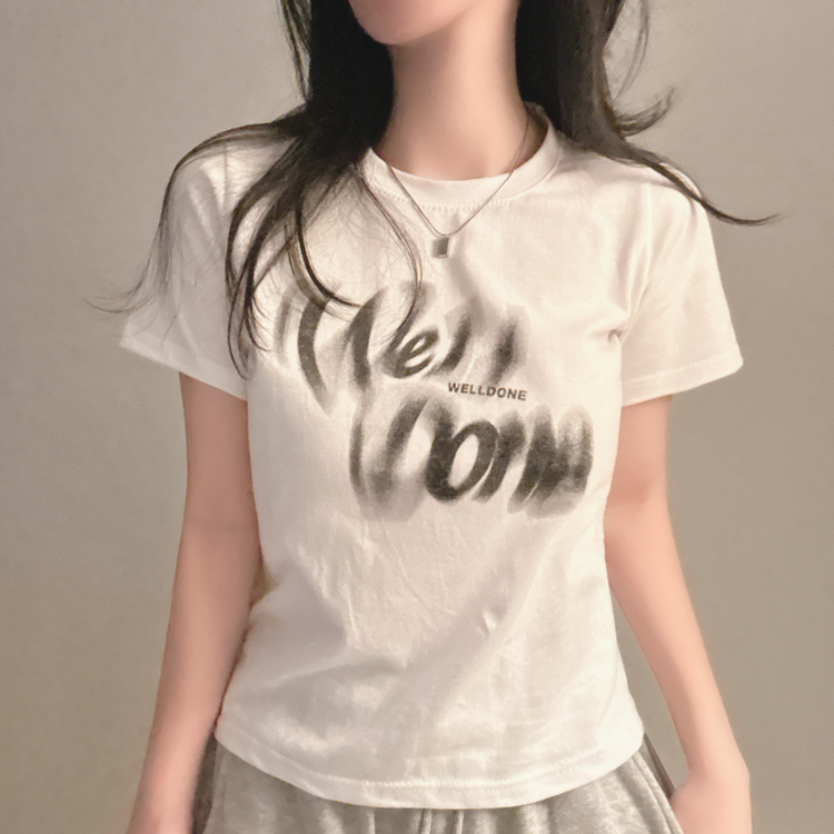 半袖Tシャツ レタリング半袖Tシャツ WHITE