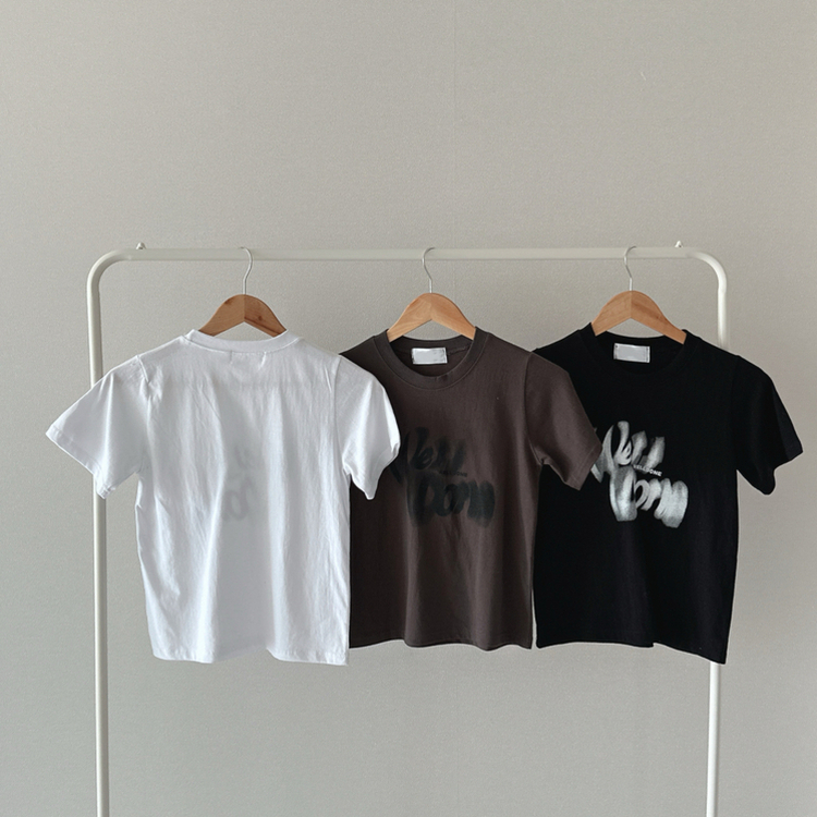 レタリング半袖Tシャツ