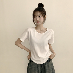 半袖Tシャツ ラウンドベーシック半袖Tシャツ(6color) IVORY