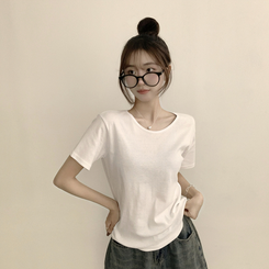半袖Tシャツ ラウンドベーシック半袖Tシャツ(6color) IVORY