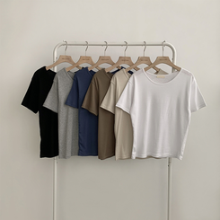 半袖Tシャツ ラウンドベーシック半袖Tシャツ(6color)