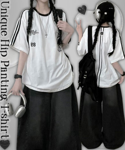 89トラックライン半袖Tシャツ WHITE