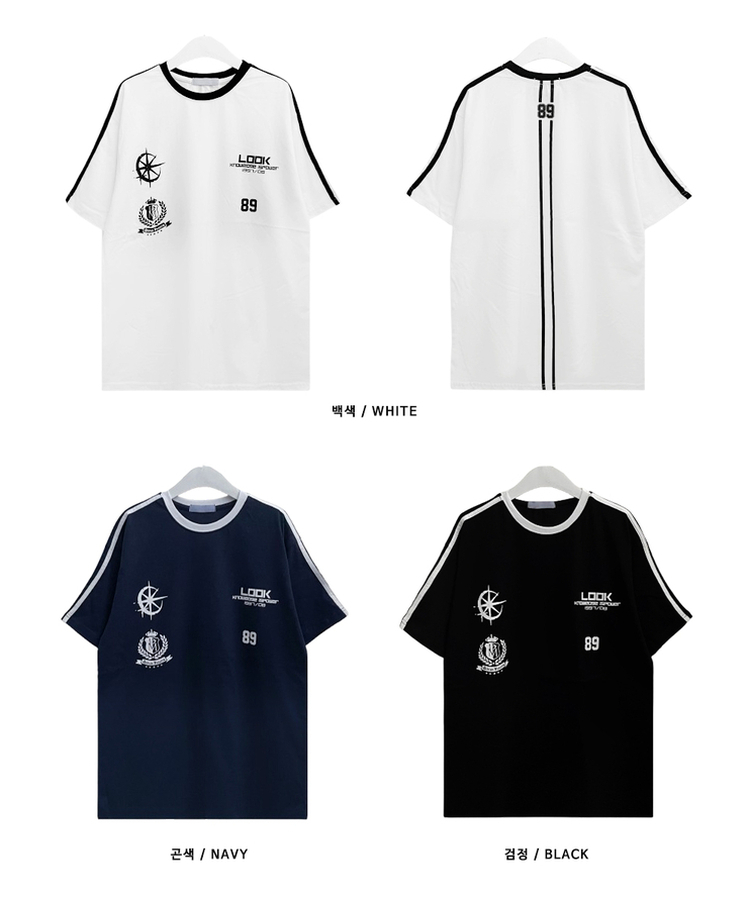 89トラックライン半袖Tシャツ