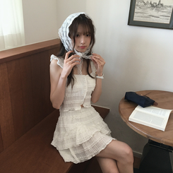 ヘアアクセサリー レース頭巾 IVORY