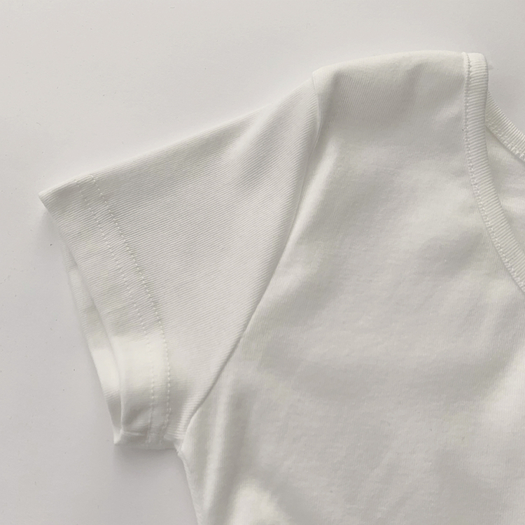 コットンセミクロップ半袖Tシャツ(6color)